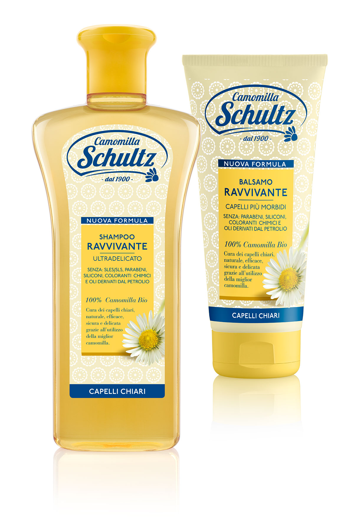 Immagine packaging prodotto shampoo e balsamo